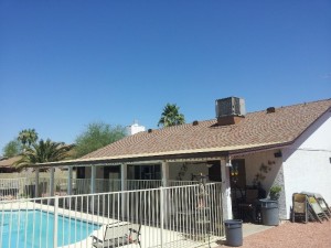 Finished Mesa Shingled Roofing project by the professional roofing contractors at Arizona Roof Rescue