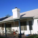 Young Residences Tempe shingle roof job, after Arizona Roof Rescues roofing contractors repaired and replaced the roof.