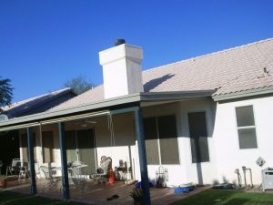 Young Residences Tempe shingle roof job, after Arizona Roof Rescues roofing contractors repaired and replaced the roof.