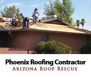 Arizona Roof Rescue's roofing contractors service the Phoenix Area
