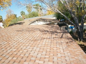 Finished Glendale Shingle roofing job preformed by the licensed contractors of Arizona Roof Rescue