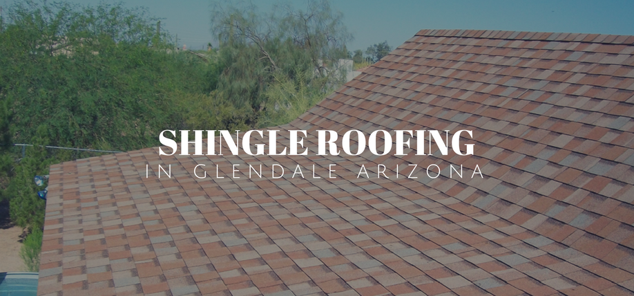 Picture of a recent shingle roofing project in Glendale Arizona