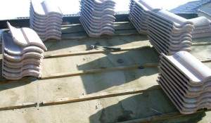 process of re-roofing