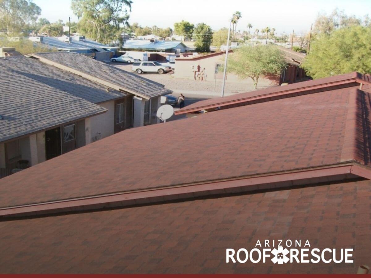 An Arizona home with an well maintained and intact roof